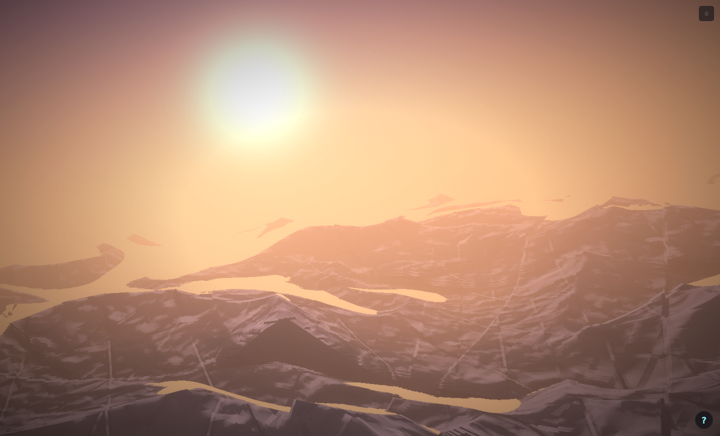 Sunset Peaks terrain flight